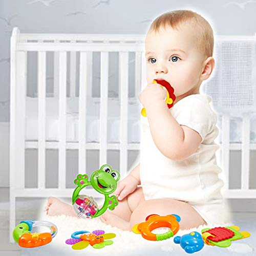 8 pezzi di nome personalizzato Set regalo giocattolo da bagno neonato 0-12  mesi giocattolo sonaglio bambino Baby Boy Girl nascita targhetta Set regalo  - AliExpress