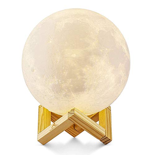Lampada Luna 3D Stampata, ALED LIGHT Piena Moon con Diametro