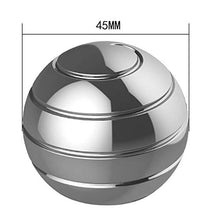 Carica l&#39;immagine nel visualizzatore di Gallery, CaLeQi Giroscopio Cinetico a Sfera da Spinner in Metallo per Ufficio Argento - Ilgrandebazar