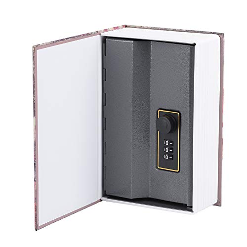 Cassaforte a forma di libro con password lock, cassaforte portatile, R –