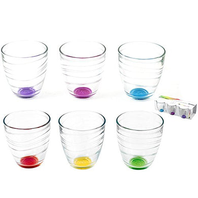 Excelsa San Josè Set 6 Bicchieri Acqua, Vetro, Multicolore –