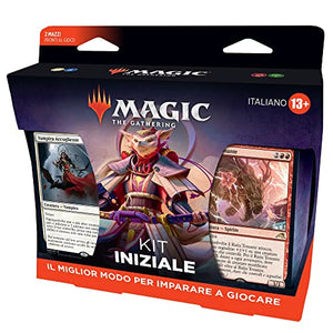 Magic The Gathering Kit Iniziale di 2022, 2 Mazzi Pronti Per Essere Usati, 2 Carte Con Codice Per MTG Arena (Versione Italiana), Multi, 13+