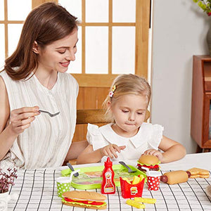 Cucina Cibo Giocattolo per Bambini Giochi Alimenti Hamburger