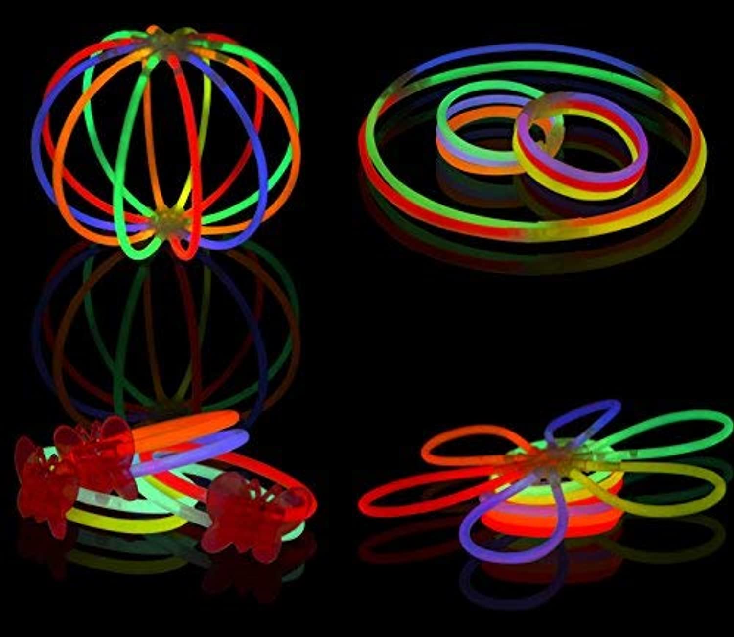 JOYIN 200 PCS Braccialetti Luminosi, 7 Colori Fluorescenti Bastoncini  Starlight con 256 connettori, per Creare Bracciali e Ciondoli, Giocattoli  Luminosi, Feste e Carnevale, Halloween, Navidad : : Giochi e  giocattoli