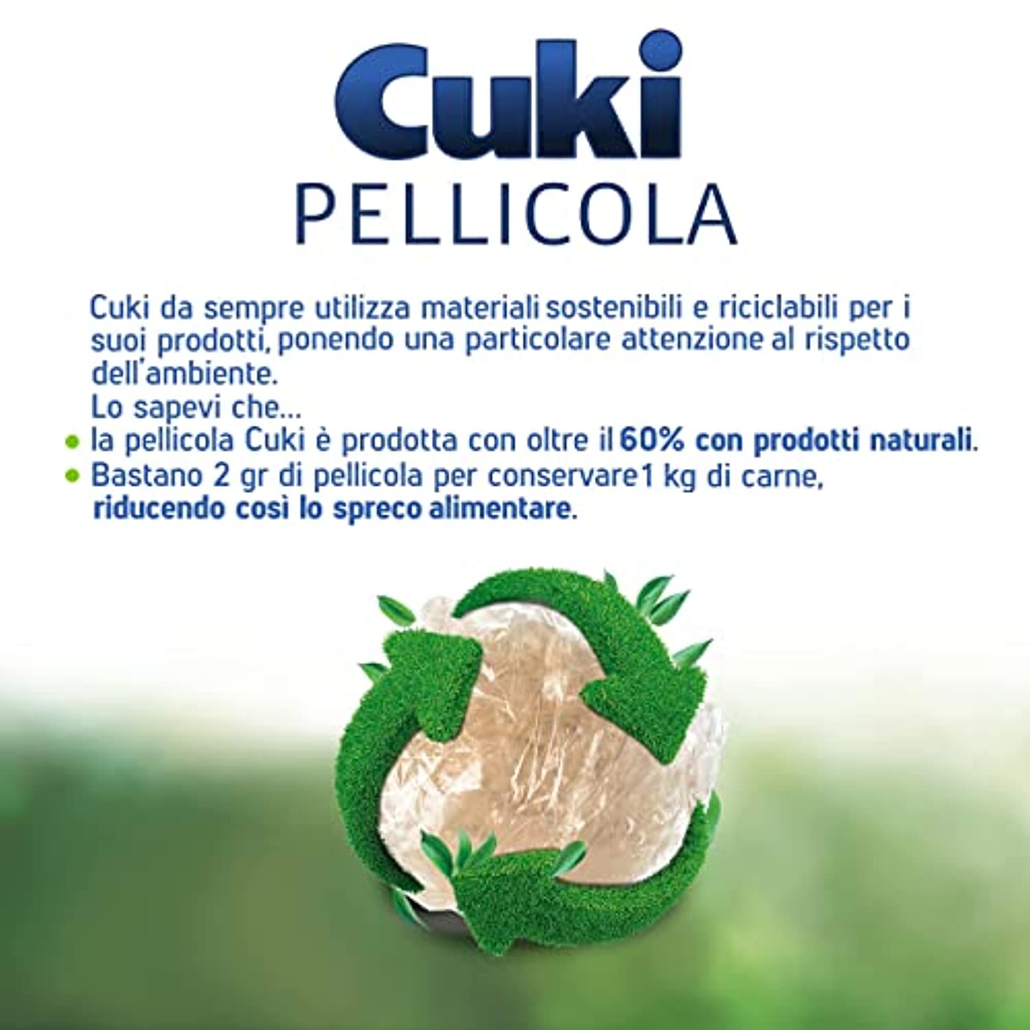 Cuki Pellicola Superaderente - 300 Metri - Con Taglierina Scorrevole - 1  Confezione (Confezione da 2)