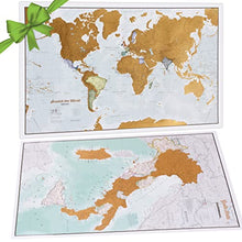 Carica l&#39;immagine nel visualizzatore di Gallery, Scratch the World® Travel Map - Scratch Off World Map Poster + BONUS Italy Scratch Map - Maps International - 50 years + of map making - Most Detailed Map Gift