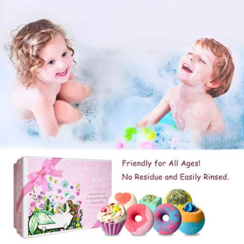 Bombe da Bagno, shallyong Bombe da Bagno Bambini, Divertimento in Bagno per  Bambini, Sali da Bagno Profumati per la Casa, 6 Pcs Idee Regalo Donna