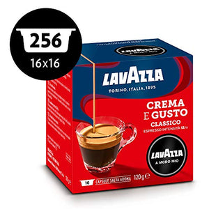 Lavazza A Modo Mio Capsule Caffè Crema e Gusto, Confezione da 256 - Ilgrandebazar