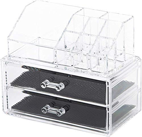 ORGANIZZA COSMETICI MAKE UP ACLINICO TRASPARENTE COSMETIC ORGANIZER 2  CASSETTI