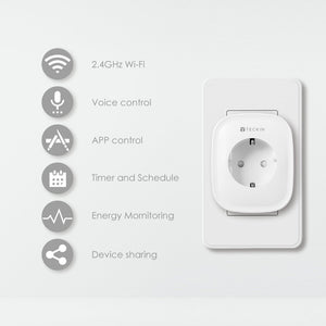 Presa Intelligente WiFi Smart Plug Spina Energy Monitor Compatibile 4 PACK