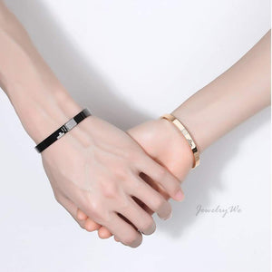 JewelryWe 2pcs Bracciale da Uomo Donna Amore Amanti Braccialetto Coppia 2 Pcs - Ilgrandebazar