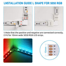 Carica l&#39;immagine nel visualizzatore di Gallery, Chesbung 5050 Kit di connettori per strisce LED RGB a 4 pin di... - Ilgrandebazar