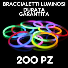 Carica l&#39;immagine nel visualizzatore di Gallery, Partylandia Shop- BRACCIALI Braccialetti Luminosi Fluorescenti Starlight... - Ilgrandebazar