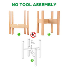 Carica l&#39;immagine nel visualizzatore di Gallery, Plant Stands, Stand per Piante,Mensola Fiori e Piante, Wood color
