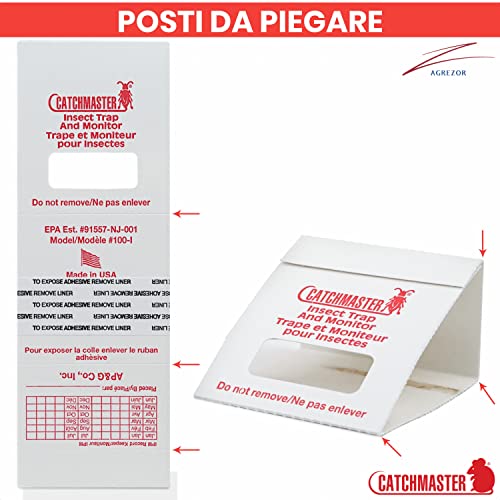 Catchmaster 100i - Trappole Anti Scarafaggi 30x, Senza Veleno, per  Disinfestazione