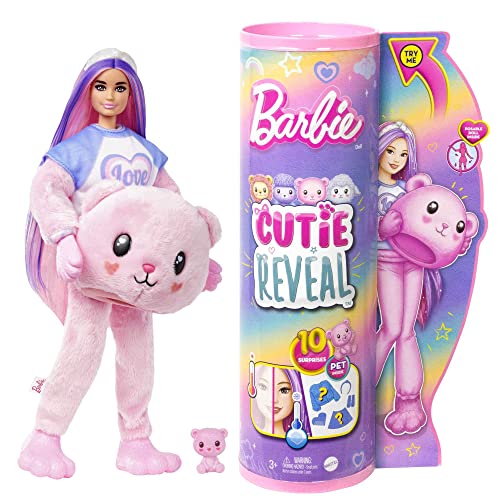 Barbie - Barbie Cutie Reveal Serie Pigiamini, bambola con costume da o –