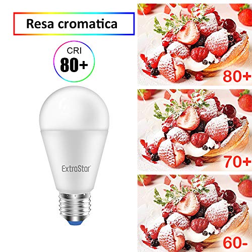 EXTRASTAR Lampadina LED E27, 15W (equivalenti a 120W), 6500K 1350 lume –