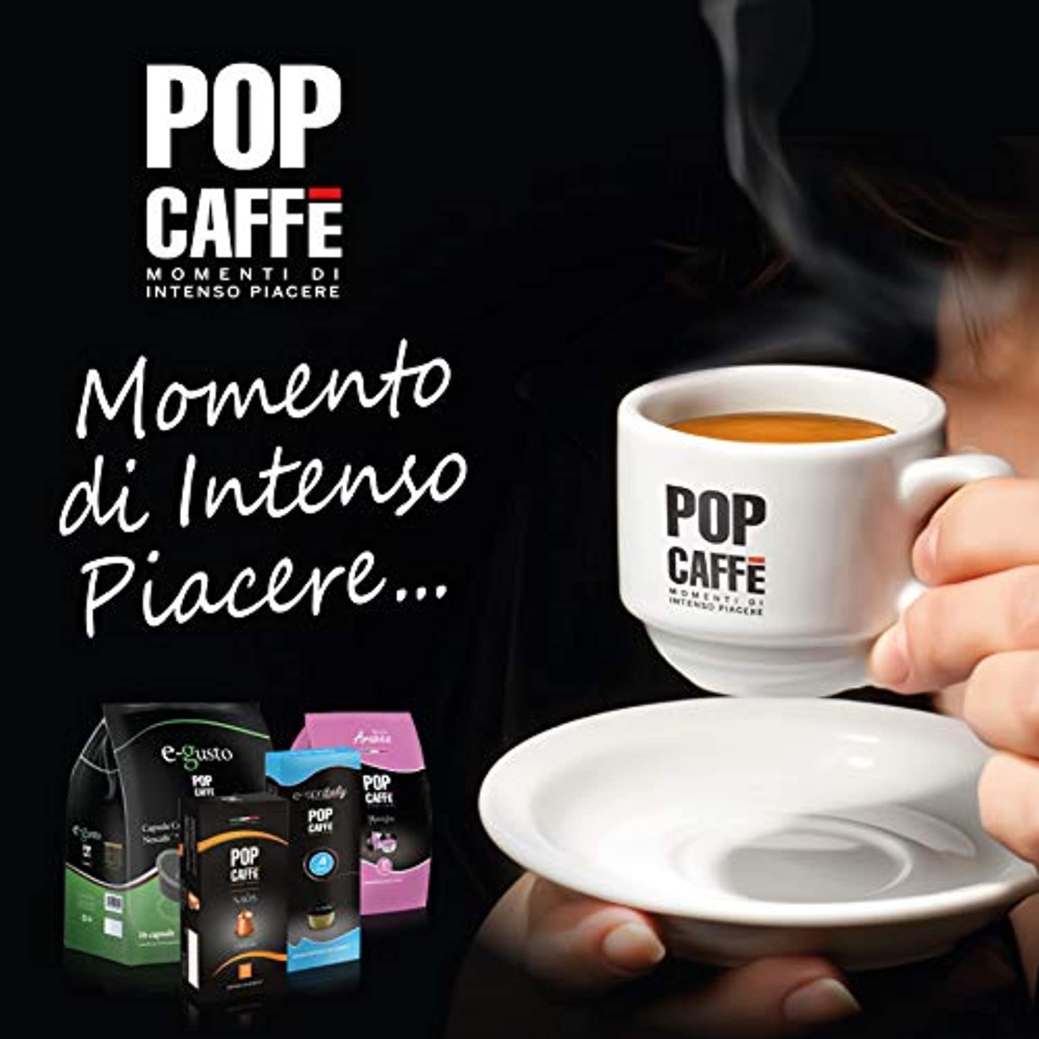 10 Capsule Pop Caffè Moka Uno Miscela 1 Intenso Compatibili Uno