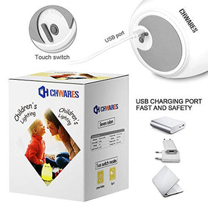 CHwares Luce notturna a LED per bambini, in silicone, lampada da comod –