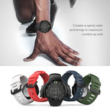 Carica l&#39;immagine nel visualizzatore di Gallery, MoKo Suunto Core Watch Cinturino, Braccialetto di Ricambio in TPU Nero - Ilgrandebazar