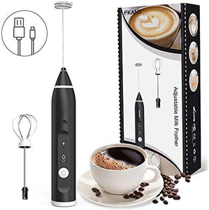 Frullino Montalatte Elettrico Ricaricabile USB, Cappuccinatore