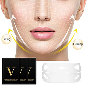 V Line Mask, Doppio Mento Riduttore, HailiCare 8 Pcs 4D Viso V Appeso... - Ilgrandebazar