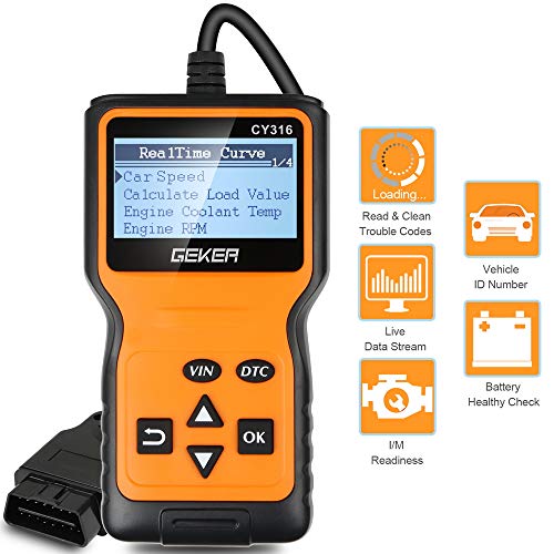 GEKER OBD2 Diagnosi per Auto Automative codici OBD II scanner diagnostico...