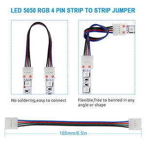 Chesbung 5050 Kit di connettori per strisce LED RGB a 4 pin di... - Ilgrandebazar