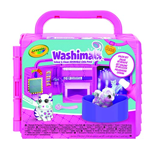 CRAYOLA Washimals Set Salone di Bellezza, per Colorare e Fare il