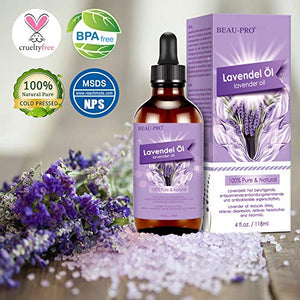 Olio di lavanda 118 ml, MANSI 100% puro e naturale non diluito oli... - Ilgrandebazar