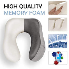 Carica l&#39;immagine nel visualizzatore di Gallery, Newdora Cuscino da Viaggio Memory Foam, Cervicale Grigio Scuro