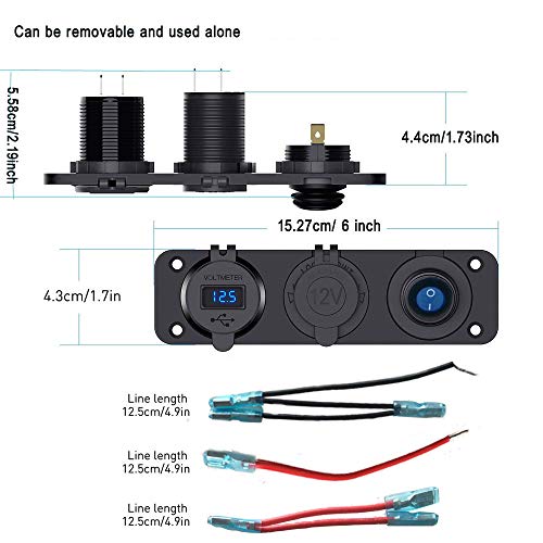 QC3.0 Presa USB per Auto Doppio Accendisigari Caricabatteria per –