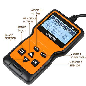 GEKER OBD2 Diagnosi per Auto Automative codici OBD II scanner diagnostico...