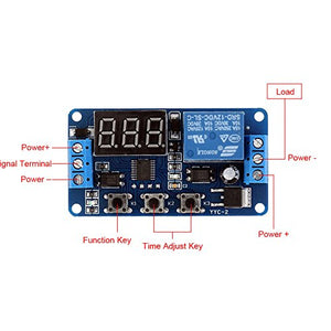 KKmoon 12V Modulo Relè Delay Timer Digitale Control Switch Relay Module, - Ilgrandebazar