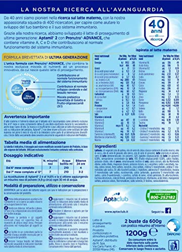 Aptamil 2 Latte di Proseguimento in Polvere - 3 Confezioni da 1200 gr 