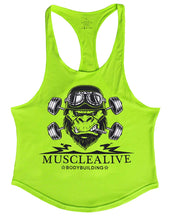 Carica l&#39;immagine nel visualizzatore di Gallery, Muscle Alive Uomo Fitness sotto Maglie Sportive Canotta Bodybuilding... - Ilgrandebazar