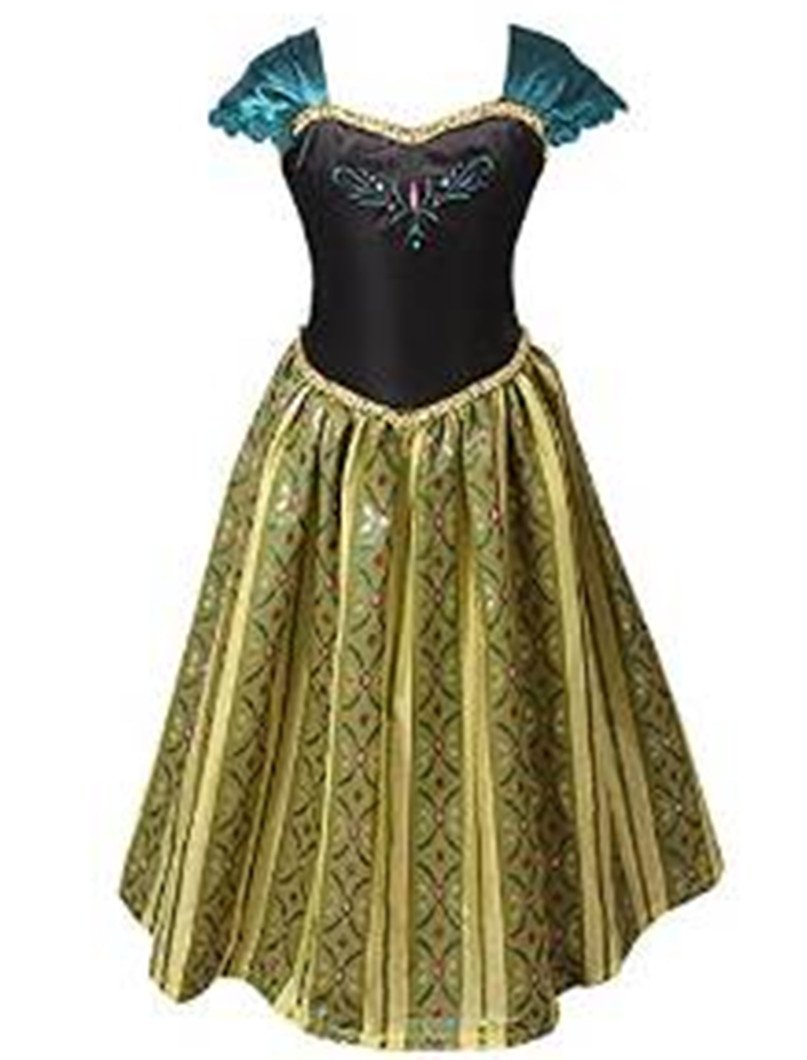 ELSA & ANNA® Ragazze Principessa Abiti Partito Vestito Costume IT-FBA- –