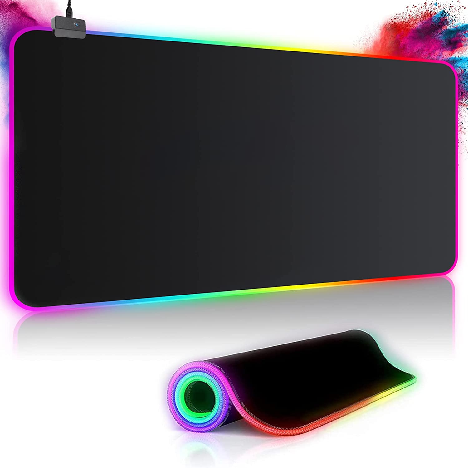 MousePad Noua Dusk Rgb Rainbow Tappetino Gaming XXL 800*300*4 mm 14 Modalità