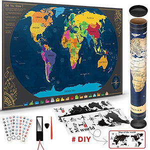 MAPPA DA GRATTARE - SCRATCH MAP TRAVEL EDITION - Accessori