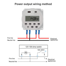 Carica l&#39;immagine nel visualizzatore di Gallery, Neoteck Temporizzatore Interruttore del Rele&#39; DC/AC 12V 16A LCD Digitale...