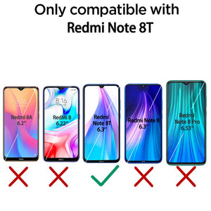 QHOHQ Vetro Temperato per Xiaomi Redmi Note 8T, 3 Pezzi