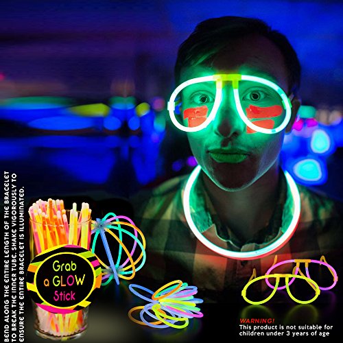 543 Pack - 250 Glow Sticks, Bastoncini Luminosi Fluorescenti, 293 viol –