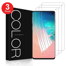 Carica l&#39;immagine nel visualizzatore di Gallery, G-Color [3 Pezzi] Pellicola Galaxy S10, Trasparente TPU Non di... - Ilgrandebazar