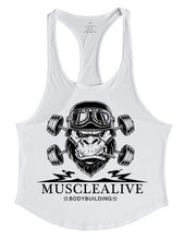 Carica l&#39;immagine nel visualizzatore di Gallery, Muscle Alive Uomo Fitness sotto Maglie Sportive Canotta Bodybuilding... - Ilgrandebazar