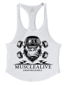 Muscle Alive Uomo Fitness sotto Maglie Sportive Canotta Bodybuilding... - Ilgrandebazar