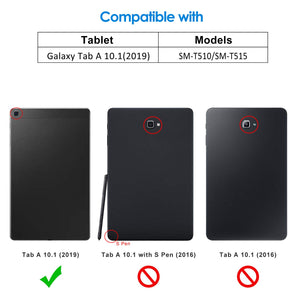 JETech Custodia Compatibile Galaxy Tab A 10.1 2019 (SM-T510/T515), Nero - Ilgrandebazar