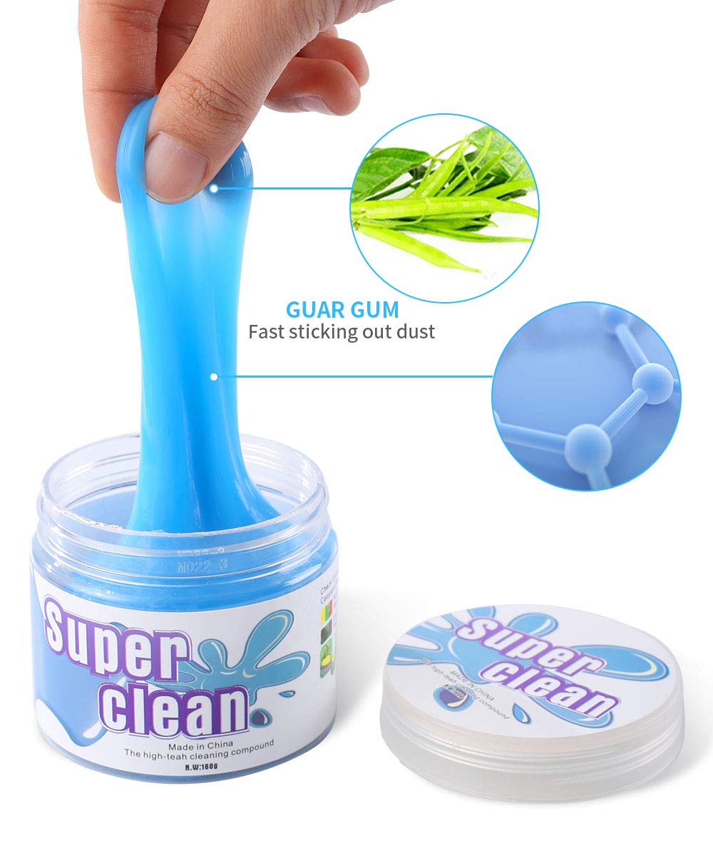 SYOSIN Gel Pulizia Tastiera Riutilizzabile Rimuovere Rapidamente Blue –