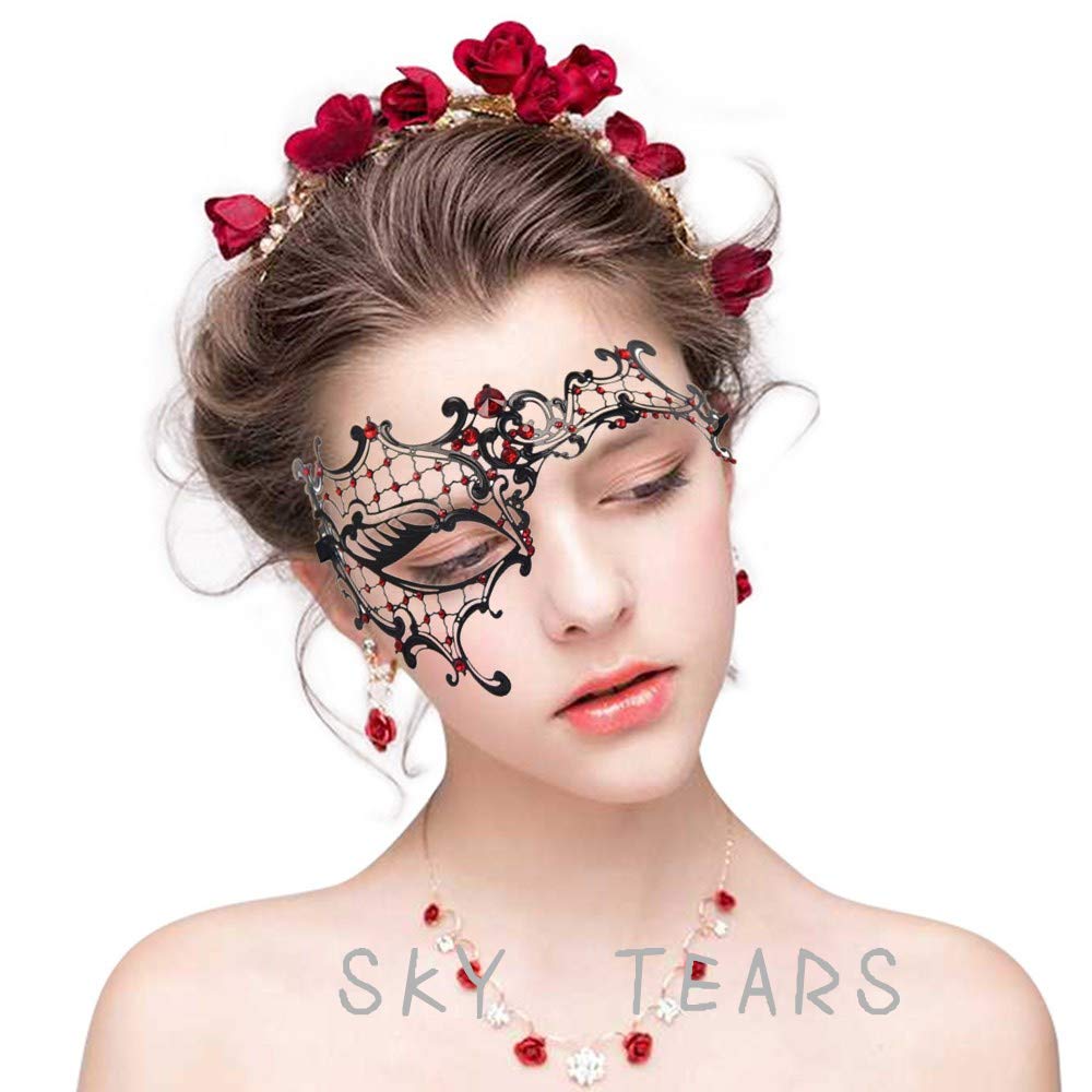 SKY TEARS Veneziana Maschere Metallo Maschera di Halloween Carnevale,. –