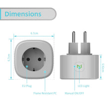 Carica l&#39;immagine nel visualizzatore di Gallery, Presa WiFi Intelligente 16A Smart Plug Monitoraggio Consumi Funzione Timer,...