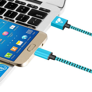 Aione Cavo Micro USB[3 Pezzi, 2m] Android Nylon Intrecciato Carica... - Ilgrandebazar